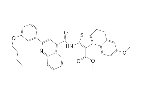 methyl 2-({[2-(3-butoxyphenyl)-4-quinolinyl]carbonyl}amino)-7-methoxy-4,5-dihydronaphtho[2,1-b]thiophene-1-carboxylate