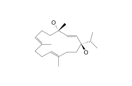 (1S,2E,4R,7E,11E)-1,7,11-trimethyl-4-propan-2-yl-cyclotetradeca-2,7,11-triene-1,4-diol