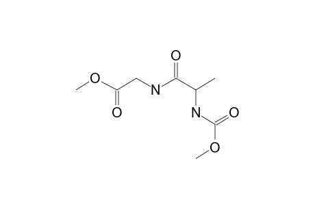 ala-gly, N-(Methoxycarbonyl)-, methyl ester