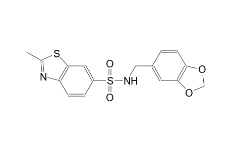 6-benzothiazolesulfonamide, N-(1,3-benzodioxol-5-ylmethyl)-2-methyl-