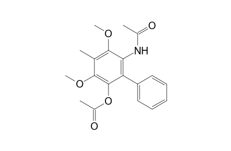 6-acetamido-3,5-dimethoxy-4-methyl-(1,1'-biphenyl)-2-yl acetate