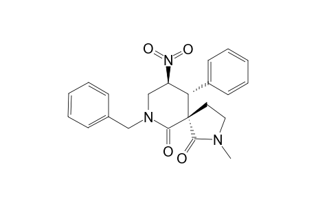 (+/-)-(5R,9S,10R)-7-BENZYL-2-METHYL-9-NITRO-10-PHENYL-2,7-DIAZA-SPIRO-[4.5]-DECANE-1,6-DIONE