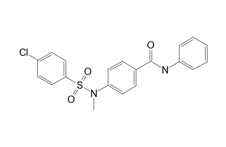 4-[(4-chlorophenyl)sulfonyl-methyl-amino]-N-phenyl-benzamide