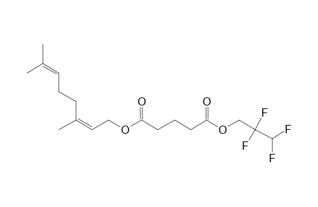 Glutaric acid, 2,2,3,3-tetrafluoropropyl neryl ester