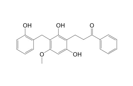 3'-(2-Hydroxybenzyl)-2',6'-dihydroxy-4'-o-methyldihydrochalcone