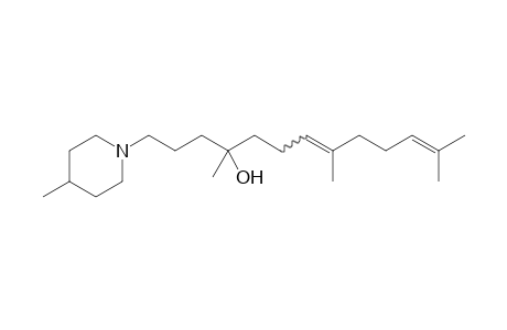 4,8,12-trimethyl-1-(4-methyl-1-piperidyl)trideca-7,11-dien-4-ol