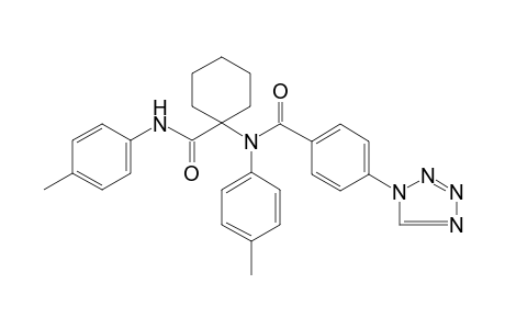 benzamide, N-(4-methylphenyl)-N-[1-[[(4-methylphenyl)amino]carbonyl]cyclohexyl]-4-(1H-tetrazol-1-yl)-