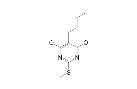 5-butyl-2-(methylthio)-4,6-pyrimidinediol