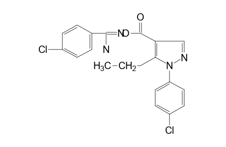 p-chloro-O-{[1-(p-chlorophenyl)-5-propylpyrazol-4-yl]carbonyl}benzamidoxime