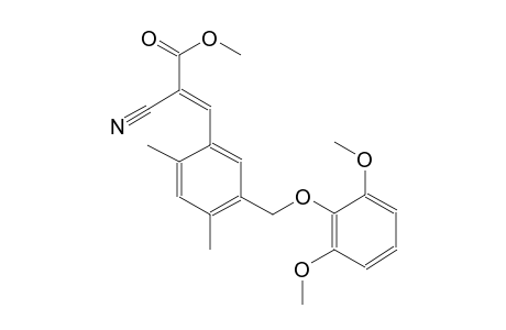 methyl (2E)-2-cyano-3-{5-[(2,6-dimethoxyphenoxy)methyl]-2,4-dimethylphenyl}-2-propenoate