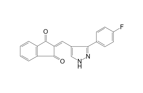 1H-indene-1,3(2H)-dione, 2-[[3-(4-fluorophenyl)-1H-pyrazol-4-yl]methylene]-