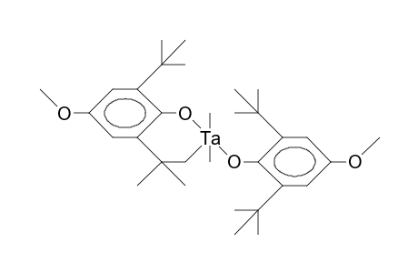 1-(2,6-Di-tert-butyl-4-methoxy-phenoxy)-1,1,5,5-tetramethyl-3,4-(2-tert-butyl-4-methoxy-benzo)-2-oxa-1-tantala-cyclohexane