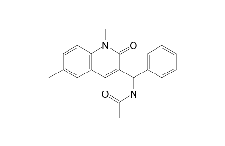 3-(1-Acetylamino-1-phenylmethyl)-1,6-dimethylquinolin-2(1H)-one