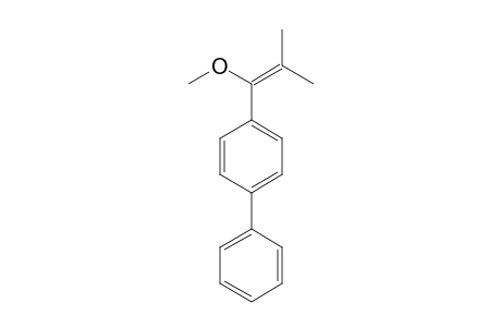 4-(1'-Methoxy-2'-methylprop-1'-enyl)-1,1'-biphenyl