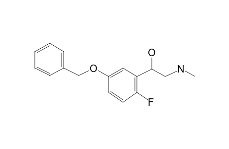 Benzeneethanamine, 5-benzyloxy-2-fluoro-.beta.-hydroxy-N-methyl-