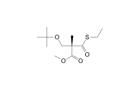 Propanoic acid, 2-[(1,1-dimethylethoxy)methyl]-3-(ethylthio)-2-methyl-3-oxo-, methyl ester, (S)-