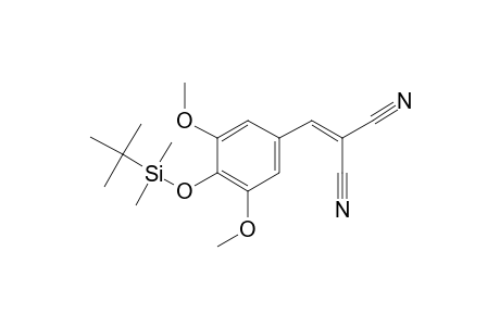 2-(4-Hydroxy-3,5-dimethoxybenzylidene)malononitrile, tert-butyldimethylsilyl ether