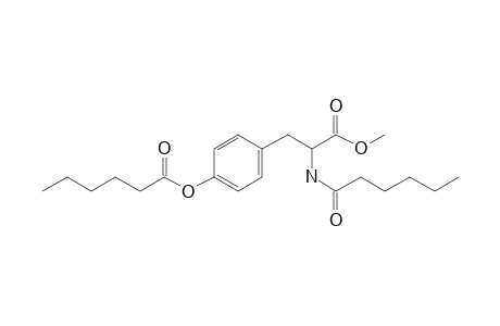 L-Tyrosine, N,o-bis(caproyl)-, methyl ester