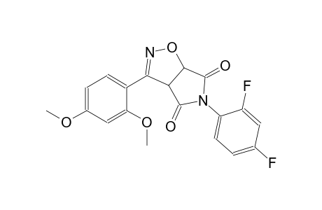 3aH-pyrrolo[3,4-d]isoxazole-4,6(5H,6aH)-dione, 5-(2,4-difluorophenyl)-3-(2,4-dimethoxyphenyl)-