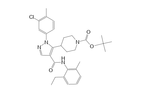 1-piperidinecarboxylic acid, 4-[1-(3-chloro-4-methylphenyl)-4-[[(2-ethyl-6-methylphenyl)amino]carbonyl]-1H-pyrazol-5-yl]-, 1,1-dimethylethyl ester