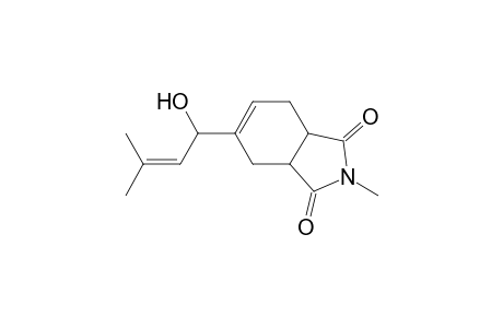 1H-Isoindole-1,3(2H)-dione, 3a,4,7,7a-tetrahydro-5-(1-hydroxy-3-methyl-2-butenyl)-2-methyl-, [3a.alpha.,5(S*),7a.alpha.]-