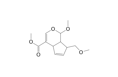 2-Methoxy-5-methoxycarbonyl-9a-methoxymethyl-3-oxa-cis-bicyclo(4.3.0)nona-4,7-diene