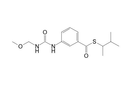 Benzenecarbothioic acid, 3-[[(methoxymethylamino)carbonyl]amino]-, S-(1,2-dimethylpropyl) ester