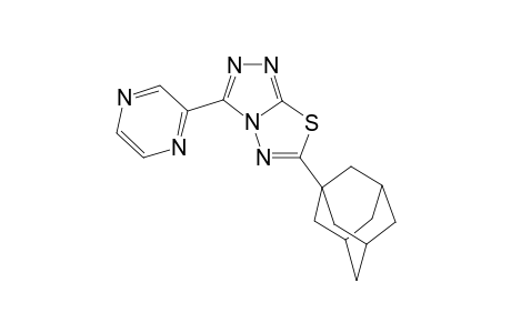 [1,2,4]Triazolo[3,4-b][1,3,4]thiadiazole, 3-(2-pyrazinyl)-6-tricyclo[3.3.1.1(3,7)]dec-1-yl-