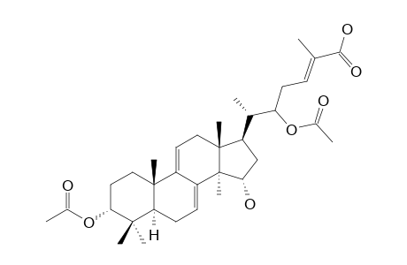 GANODERIC-ACID-MK;3-ALPHA,22-DIACETOXY-15-ALPHA-HYDROXY-5-ALPHA-LANOST-7,9(11),(24E)-TRIEN-26-OIC-ACID