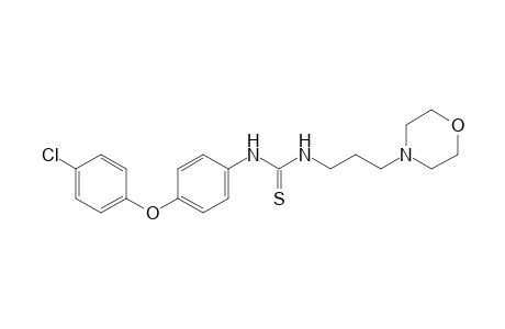 1-[p-(p-chlorophenoxy)phenyl]-3-(3-morpholinopropyl)-2-thiourea