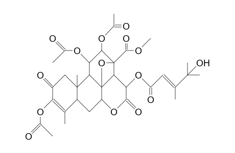 Brucein C triacetate