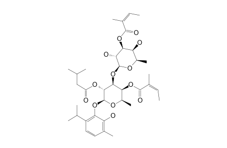 2-HYDROXYTHYMOL-3-O-(3-O-ANGELOYL-BETA-D-FUCOPYRANOSYL)-(1->3)-(4-O-ANGELOYL-2-O-ISOVALERYL)-BETA-D-FUCOPYRANOSIDE