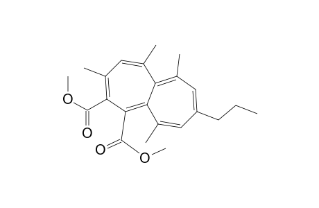 Dimethyl 1,3,6,10-tetramethyl-8-propylheptalene-4,5-dicarboxylate