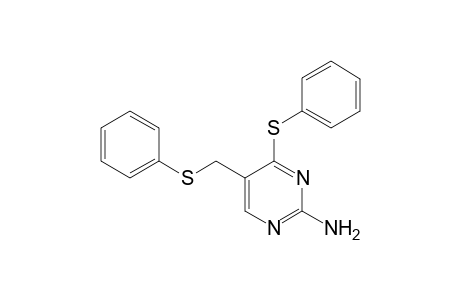 2-amino-4-(phenylthio)-5-[(phenylthio)methyl]pyrimidine