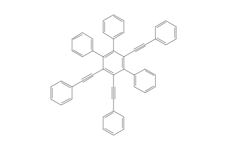 1,2,4-triphenyl-3,5,6-tris(2-phenylethynyl)benzene