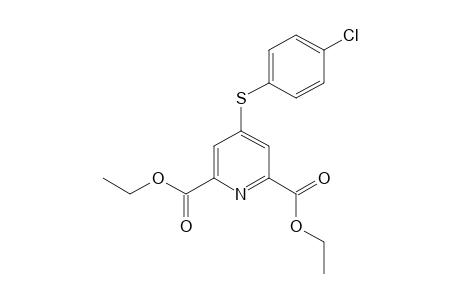 4-(p-chlorophenylthio)-2,6-pyridinedicarboxylic acid, diethyl ester