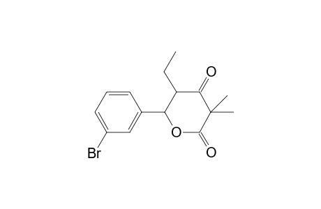 2H-Pyran-2,4(3H)-dione, dihydro-5-ethyl-3,3-dimethyl-6-(3-bromophenyl)-