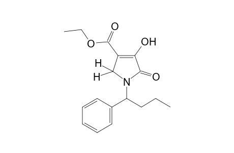 4-hydroxy-5-oxo-1-(1-phenylbutyl)-3-pyrroline-3-carboxylic acid, ethyl ester