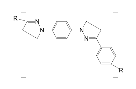 Polymeric pyrazole with aromatic bridges