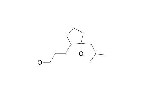 (1E)-2-(3-Hydroxy-1-propenyl)-1-(2-methylpropyl)cyclopentan-1-ol