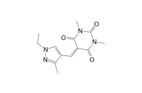 2,4,6(1H,3H,5H)-Pyrimidinetrione, 5-[(1-ethyl-3-methyl-1H-pyrazol-4-yl)methylene]-1,3-dimethyl-