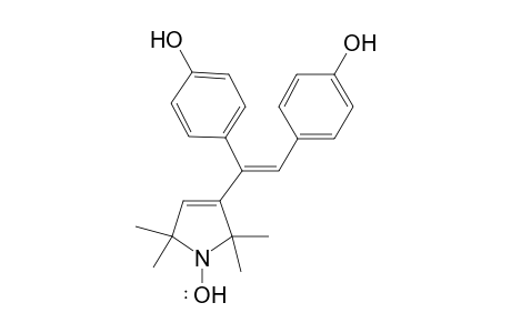 3-[(E)-1,2-Bis(4-hydroxyphenyl)vinyl]-2,2,5,5-tetramethyl-2,5-dihydro-1H-pyrrol-1-yloxyl-3-carboxylic acid radical