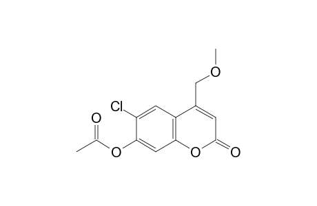 6-Chloro-7-hydroxy-4-(methoxymethyl)coumarin, acetate