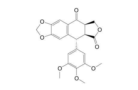 (5aR,8aS,9R)-9-(3,4,5-trimethoxyphenyl)-5a,6,8a,9-tetrahydroisobenzofurano[5,6-f][1,3]benzodioxole-5,8-quinone