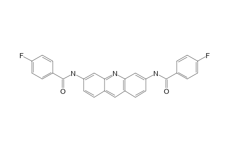 4-fluoro-N-[6-[(4-fluorobenzoyl)amino]acridin-3-yl]benzamide