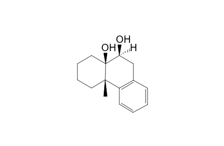 (4a.beta.,10.beta.,10a.beta.)-(+-)-1,2,3,4,4a,9,10,10a-octahydro-10,10a-dihydroxy-4a-methylphenanthrene