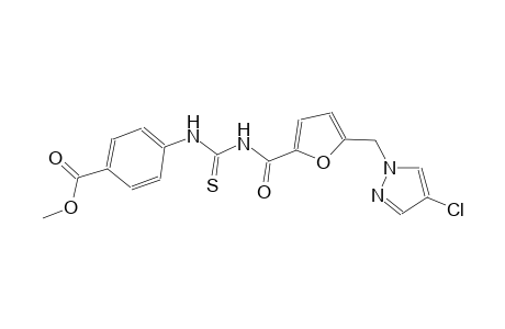 methyl 4-{[({5-[(4-chloro-1H-pyrazol-1-yl)methyl]-2-furoyl}amino)carbothioyl]amino}benzoate