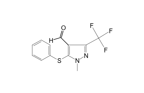 1-METHYL-5-(PHENYLTHIO)-3-(TRIFLUOROMETHYL)PYRAZOLE-4-CARBOXALDEHYDE