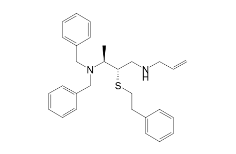 (2S,3S)-N1-Allyl-N3,N3-dibenzyl-2-(2-phenylethylthio)butan-1,3-diamine