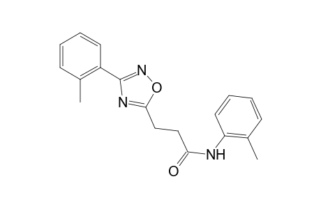 N-(2-methylphenyl)-3-[3-(2-methylphenyl)-1,2,4-oxadiazol-5-yl]propanamide